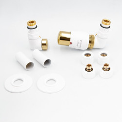 Zestaw Glamour All in One "Vision" - kolor Biały matowy ze złotem galwanicznym